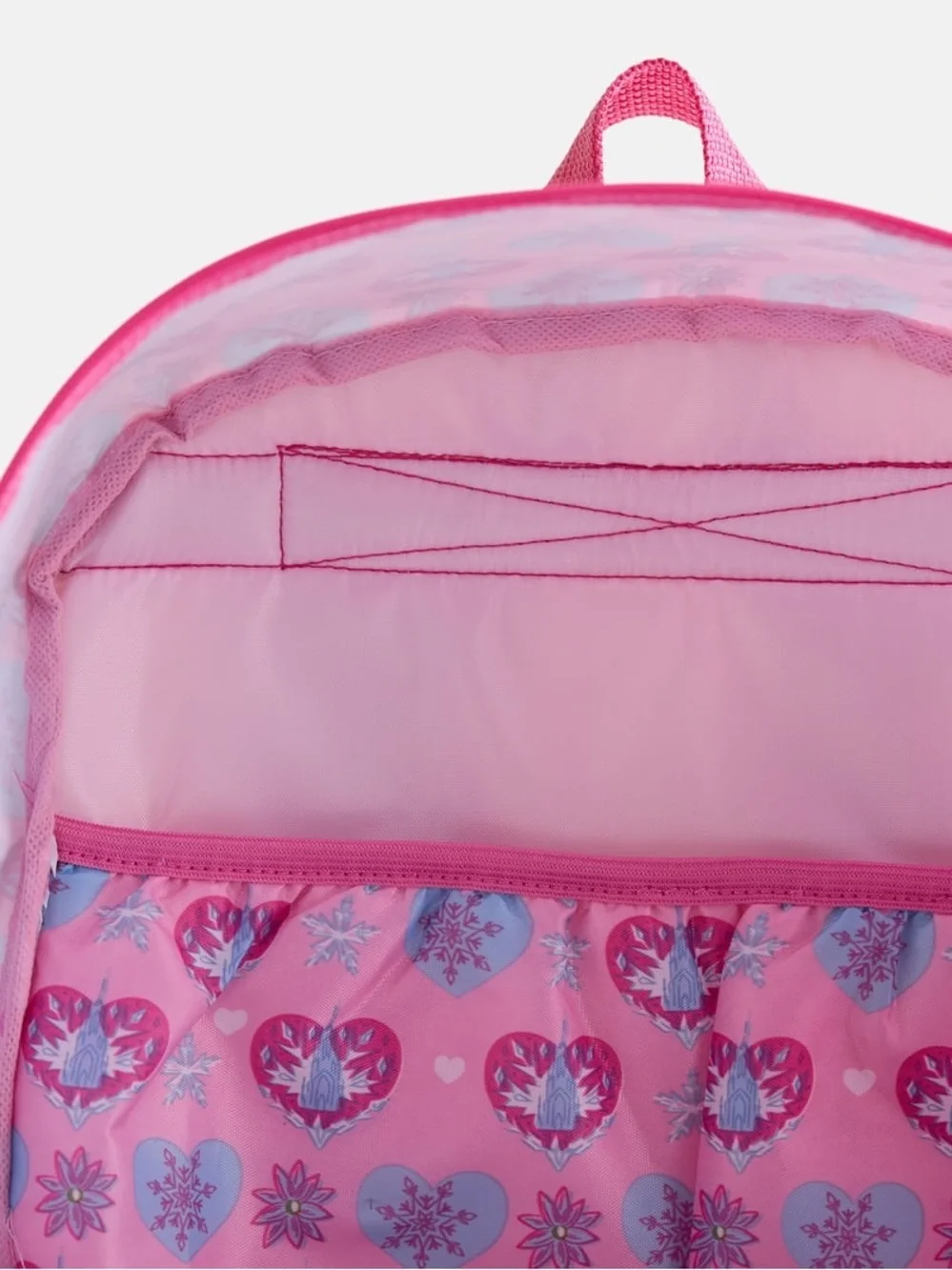 Disney Frozen Kids Pink 6pc Backpack Set with Lunch Bag, Headphones & Bottle W5